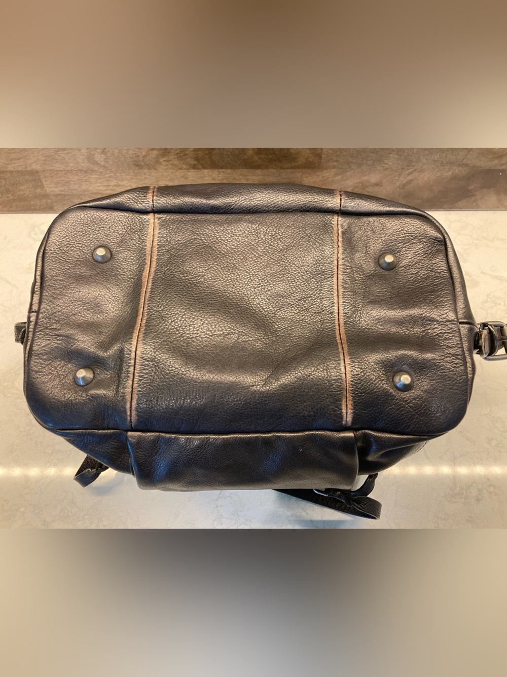 FREE PEOPLE We the Free Baby Emerson Leather Tote Bag in Black w/Mini Emerson - Picture 7 of 12